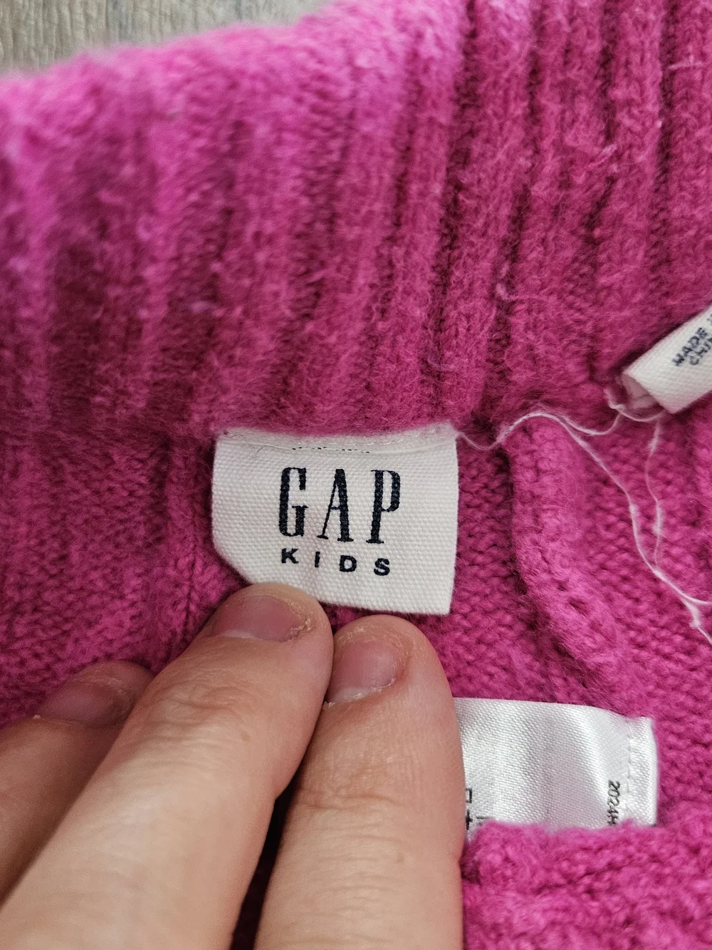 GAP Pink Cable Knit Wide-Leg Kids Pants